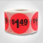 pricing sticker $1.49