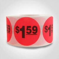 $1.59 Pricing Label - 1 roll of 500 (500020)