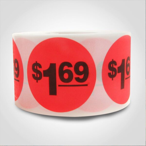 $1.69 Pricing Label - 1 roll of 500 (500086)