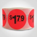 pricing sticker $1.79