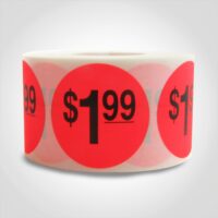 $1.99 Pricing Label - 1 roll of 500 (500023)