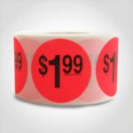 pricing sticker $1.99