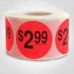 pricing sticker $2.99