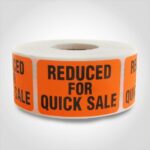 reduced for quick sale sticker