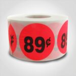 sticker label that reads 89 cents