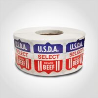 USDA Label Select Grade Beef - Roll of 1000 (584508)
