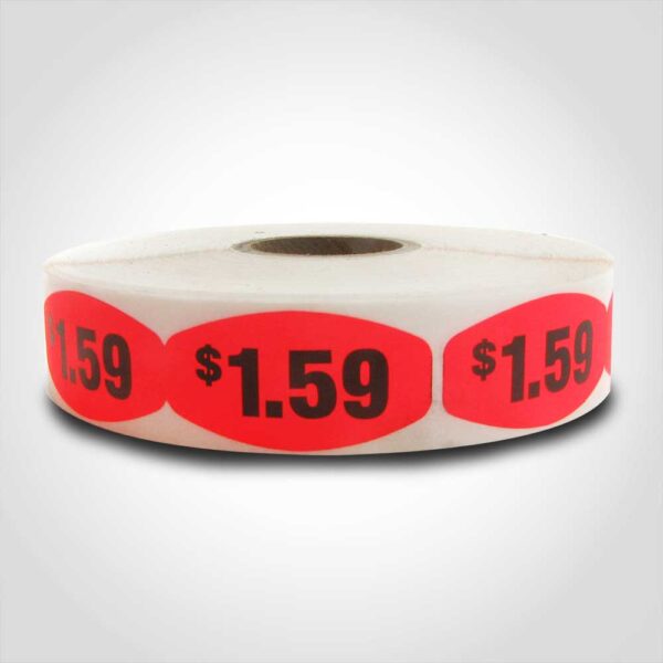 $1.59 Pricing Label - 1 roll of 1000 (570012)