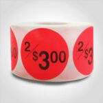 2 for $3.00 pricing label sticker