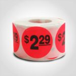 $2.29 pricing label sticker