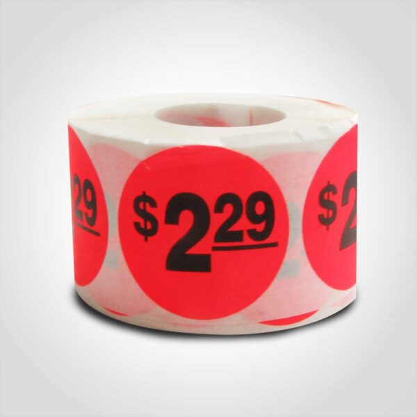 $2.29 Pricing Label - 1 roll of 500 (500618)