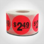 $2.49 pricing label sticker