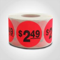 $2.49 Pricing Label - 1 roll of 500 (500619)