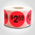 $2.59 pricing label sticker