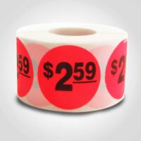 $2.59 Pricing Label - 1 roll of 500 (500215)