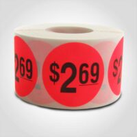 $2.69 Pricing Label - 1 roll of 500 (500669)