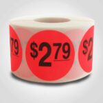 $2.79 pricing label sticker