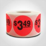 $3.49 pricing label sticker