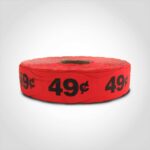 49 cents price label stickers