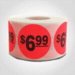 $6.99 pricing label sticker