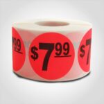 $7.99 pricing label sticker