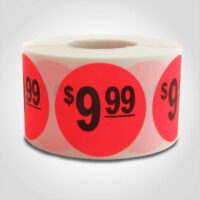 $9.99 Pricing Label - 1 roll of 500 (500838)