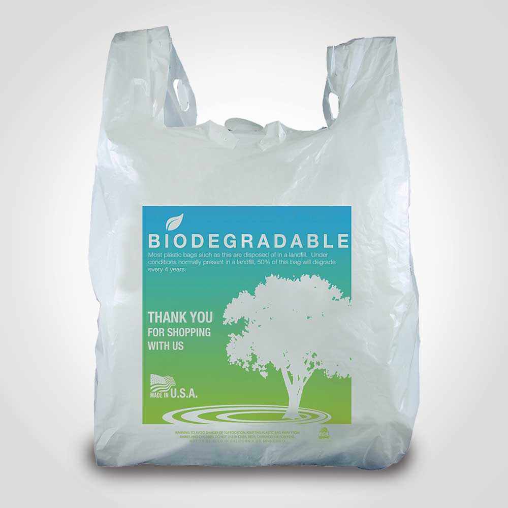 Shopping Bags Biodegradable Shopping Bag Tree Design
