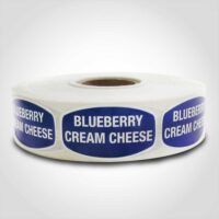 Blueberry Cream Cheese Label - 1 roll of 1000 (568101)