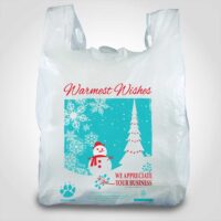 Holiday Plastic Shopping Bag - 1000 Pack (100589)