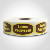 Lemon Poppy Seed Label - 1 roll of 1000 (568099)
