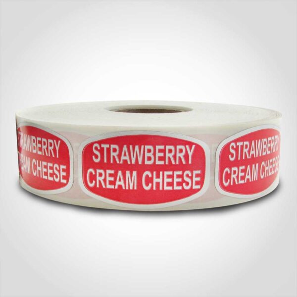 Strawberry Cream Cheese Label - 1 roll of 1000 (568100)