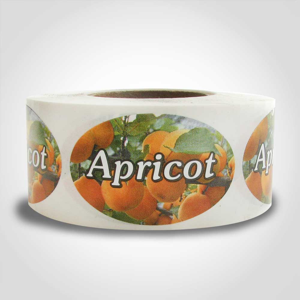 Apricot Label with Apricots Design - 500 Stickers