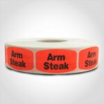 arm steak label butcher meat sticker