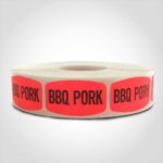 bbq pork label sticker