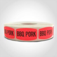 BBQ Pork Day-Glo Label - 1000 Pack (540153)