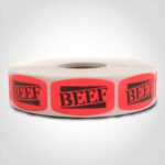 beef meat label sticker