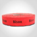 bison meat label sticker