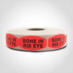 bone in rib eye label butcher meat sticker