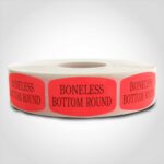 boneless bottom round label butcher meat sticker