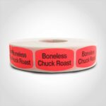 boneless chuck roast meat label sticker