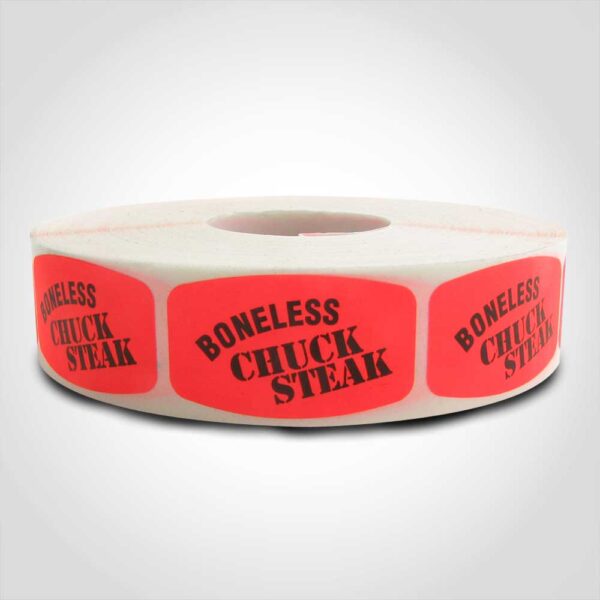 Boneless Chuck Steak Label - 1 roll of 1000 (540013)