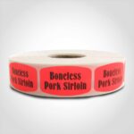 boneless pork sirloin label butcher meat sticker