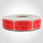 boston butt label butcher meat sticker