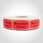 breakfast chops label butcher meat sticker