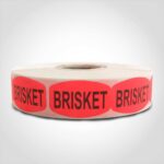 brisket label butcher meat sticker