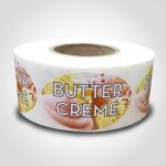 butter creme label sticker