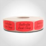 butterfly pork chop butcher meat label sticker
