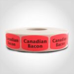 canadian bacon label sticker