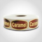 caramel label sticker