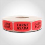 carne asada label butcher meat sticker