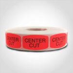 center cut butcher meat label sticker